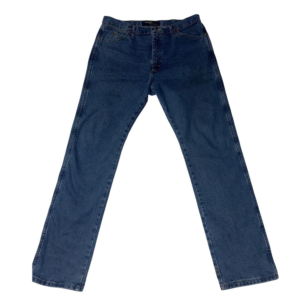 Wrangler George Strait Collection Mens Straight Leg Jeans Blue 1013MGSHD 38x34